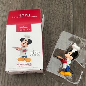 Hallmark Keepsake Mickey Chef Ornament - Red and Blue